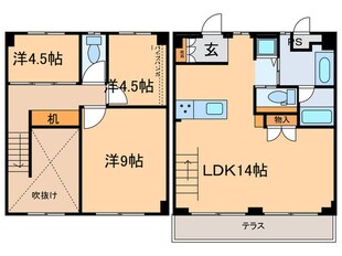 東山元町ハウスの物件間取画像